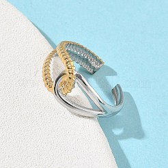 Открытые кольца манжеты из нержавеющей стали 304 RJEW-Z121-02GP-09