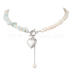 Натуральные кусочки морганита с картофелем&nbsp;NJEW-JN05894-02