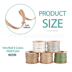 5 Rolle 5 Farben Jutekordeln&nbsp;OCOR-TA0001-42