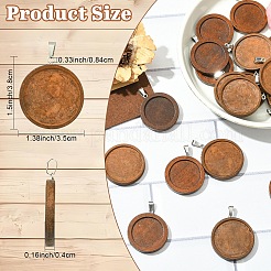 10 cabochon pendente in legno&nbsp;FIND-YW0009-32A