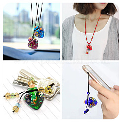 Pendentifs de bouteille de parfum vernissés manuels&nbsp;LAMP-TADJ0001-06B
