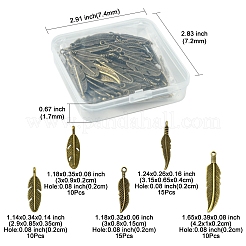 60 шт. Подвески из сплава в тибетском стиле TIBEP-FS0001-19