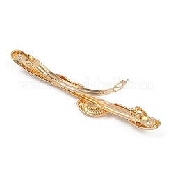 Заколки для волос из сплава с железным зажимом&nbsp;PHAR-G014-05C-G