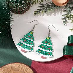 Акриловые серьги болтающийся EJEW-JE06146