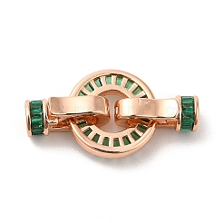 Покрытие стойки латунь паве фианиты складные застежки&nbsp;KK-Q772-29RG-02