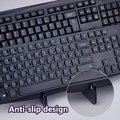 2-stufiger Tastaturständer aus Acryl und Legierung&nbsp;ODIS-WH0078-17B-01