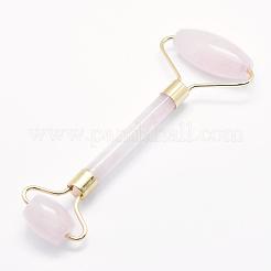 Массажер для лица из розового кварца и латуни MRMJ-G009-12G