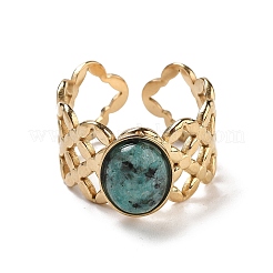 Ионное покрытие (ip) 304 нержавеющая сталь полые широкие открытые манжетные кольца RJEW-F167-03G-01