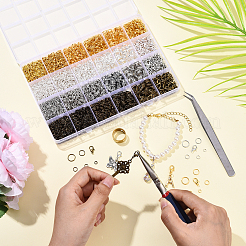 Железные открытые соединительные кольца&nbsp;DIY-YW0017-54