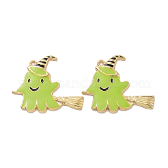 Colgantes del esmalte de la aleación de la galjanoplastia del estante del tema de Halloween&nbsp;PALLOY-O109-49LG
