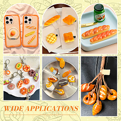 60шт. багет из смолы с микропейзажными украшениями&nbsp;AJEW-NB0007-15