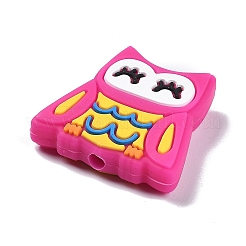 Сова пищевые экологически чистые силиконовые фокусные бусины SIL-B001-01B