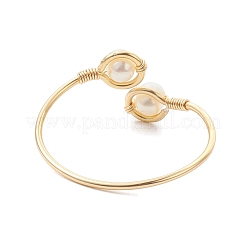 Открытое кольцо с натуральным культивированным пресноводным жемчугом RJEW-JR00628