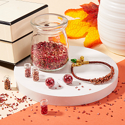 160г 4 цвета стеклянных бусин GLAA-SC0002-62C