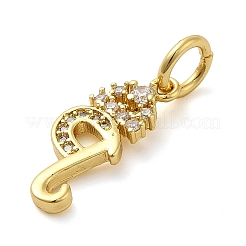 Colgante micropavé cubic zirconia de latón&nbsp;KK-M273-01G-Q