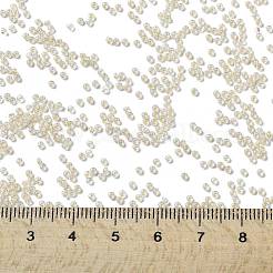 MIYUKIラウンドロカイユビーズ  日本製シードビーズ  （rr2215)ファンシー裏地付きクリーム  15/0  1.5mm  穴：0.7mm  約5555PCS /ボトル  10 G /ボトル&nbsp;SEED-JP0010-RR2215