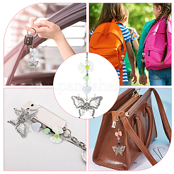 4 шт. ремешок для мобильного телефона из сплава и акрила HJEW-HS00007