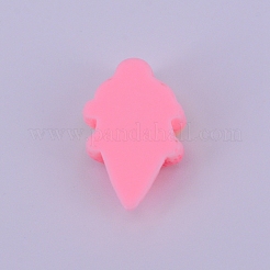 Cabochon en résine opaque givrée&nbsp;RESI-WH0009-11