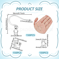 150 шт. французские крючки для сережек из нержавеющей стали 304 STAS-UN0063-33