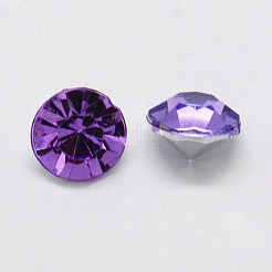 模造台湾アクリルラインストーン尖底カボション  多面カット  ダイヤモンド  ミックスカラー  3.5x3mm&nbsp;GACR-A003-3.5mm-M