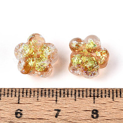 Нити из фольгированных бусин лэмпворк ручной работы FOIL-T008-06H