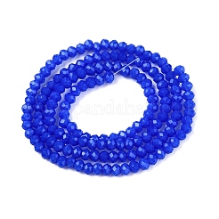 Opaque couleur unie imitation jade perles de verre brins&nbsp;EGLA-A044-P1mm-D32