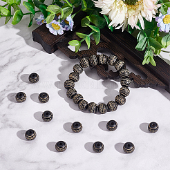 100шт окрашенные бусины из натурального дерева WOOD-OC0002-64