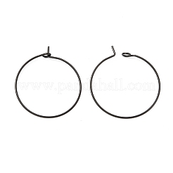 Фурнитура для сережек-колец из хирургической нержавеющей стали 316L&nbsp;LS-X-STAS-D164-01B