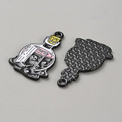 Pendentifs émail en alliage de zinc&nbsp;ENAM-CJC0021-20G