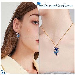 20 шт. кит эмаль подвеска кулон синие киты рыба Шарм морское животное кулон для ювелирных изделий ожерелье браслет серьги изготовление ремесел&nbsp;JX299A