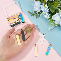 15 шт. подвески из нержавеющей стали 304 двух цветов&nbsp;STAS-ME0002-04