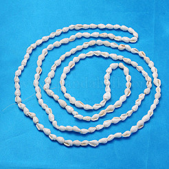 Нити бусин из натуральной ракушки-трубы S02KI011