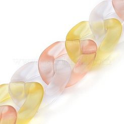 Прозрачная акриловая цепочка ручной работы AJEW-JB00543-04