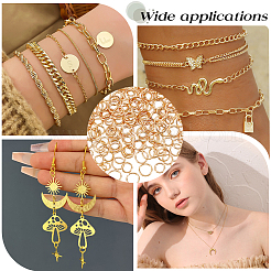 300 шт. 3 стиля латунных открытых соединительных колец KK-BBC0008-74