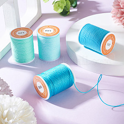 4 rollo de cordón de poliéster encerado redondo de 4 colores&nbsp;YC-TA0001-21C