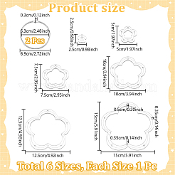 Прозрачный акриловый шаблон для шитья&nbsp;AJEW-NB0007-10D