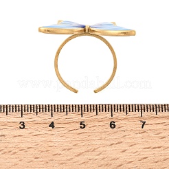 Кольца-манжеты из нержавеющей стали 304 с эмалью&nbsp;LS-RJEW-P182-06B-G