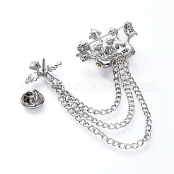 Мужская брошь из сплава на лацкане JEWB-D005-06P