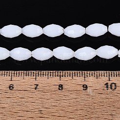 Abalorios de vidrio jade de imitación hebras&nbsp;GLAA-N071-01A-B01