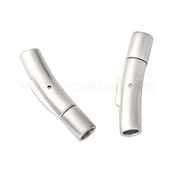 Застежки для ожерелий из матовой нержавеющей стали 304&nbsp;LS-STAS-I013-4mm-A