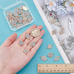 40 шт. 4 стиля сплава синие и белые эмалевые звенья соединительные подвески&nbsp;FIND-AR0006-07