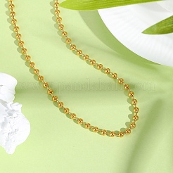 Ожерелья из шариковой цепочки из нержавеющей стали 304 толщиной 3 мм NJEW-D322-02G