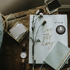 Латунная восковая печать штамп с ручкой AJEW-WH0184-0555