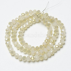 Chapelets de perles en verre électroplaqué&nbsp;EGLA-A034-J3mm-H04