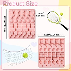 2 шт. силиконовые Молды на теннисную тему для поделок своими руками&nbsp;ST-CJ0007-78