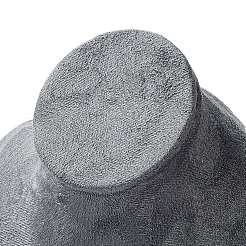 Подставки для ожерелья из бархатного бюста с деревянной основой&nbsp;LS-ODIS-Q041-02B-02