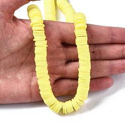 Плоские круглые бусины из глины ручной работы полимерные&nbsp;CLAY-R067-10mm-22