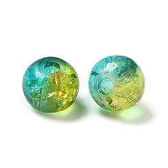 Выпечки нарисованные прозрачный CRACKLE пряди стеклянной бусины CCG-XCP0001-04A-02