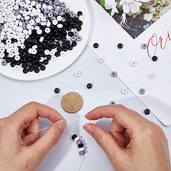 600шт 3 цвета непрозрачные акриловые бусины&nbsp;MACR-SP0001-23B