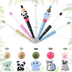 Наборы для изготовления ручек из бисера в виде животных своими руками&nbsp;DIY-FS0009-45